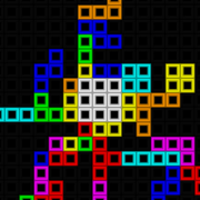 A conglomeration of tetris pieces.