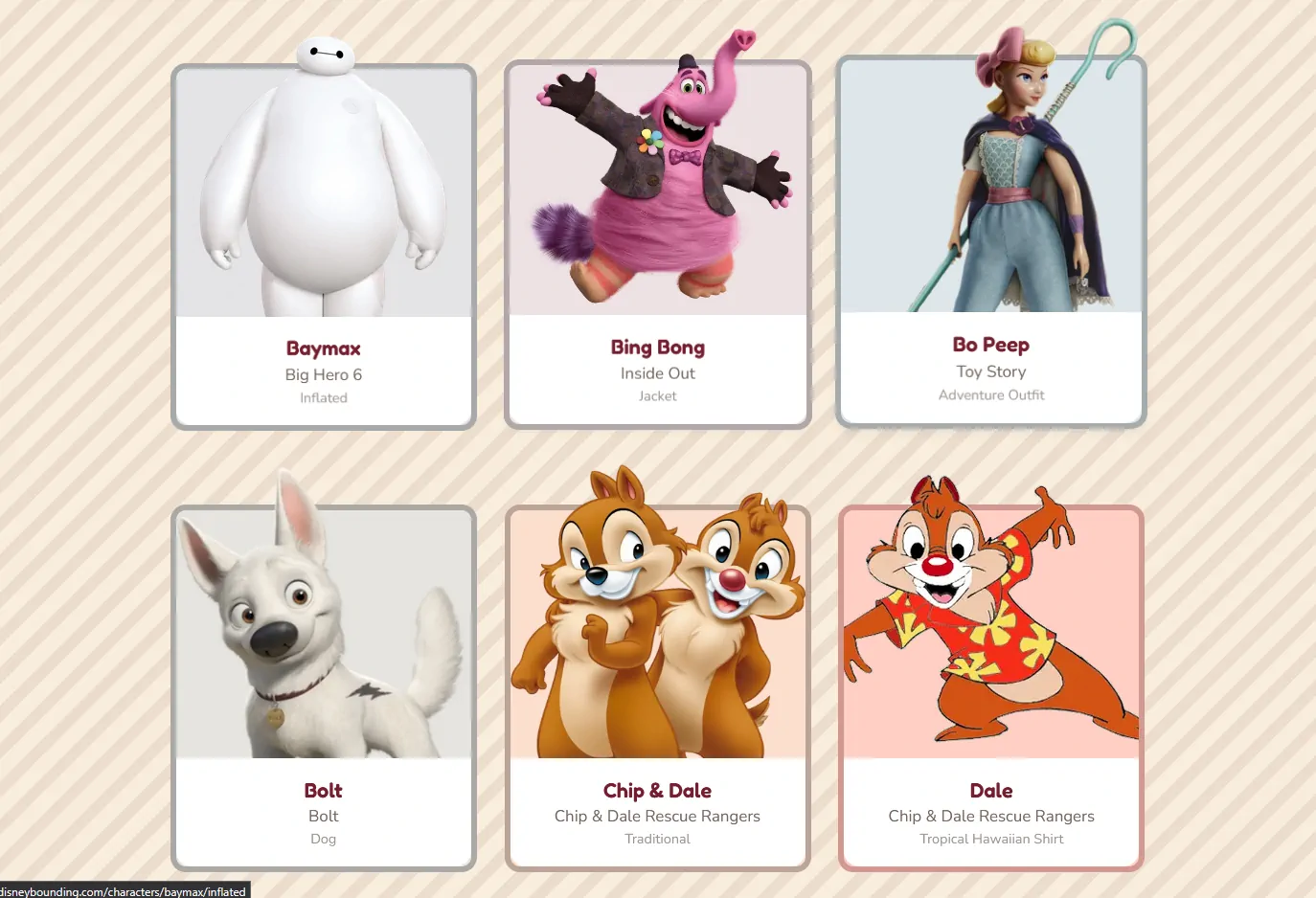 A grid of Disney characters.