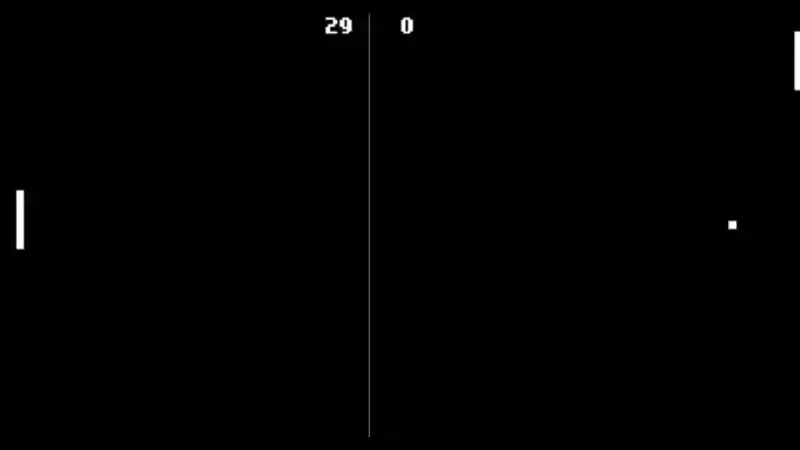 Two paddles playing pong.